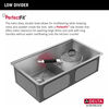 33” Workstation Kitchen Sink Undermount 16 Gauge Stainless Steel 50/50 Double Bowl with WorkFlow™ Ledge and Accessories